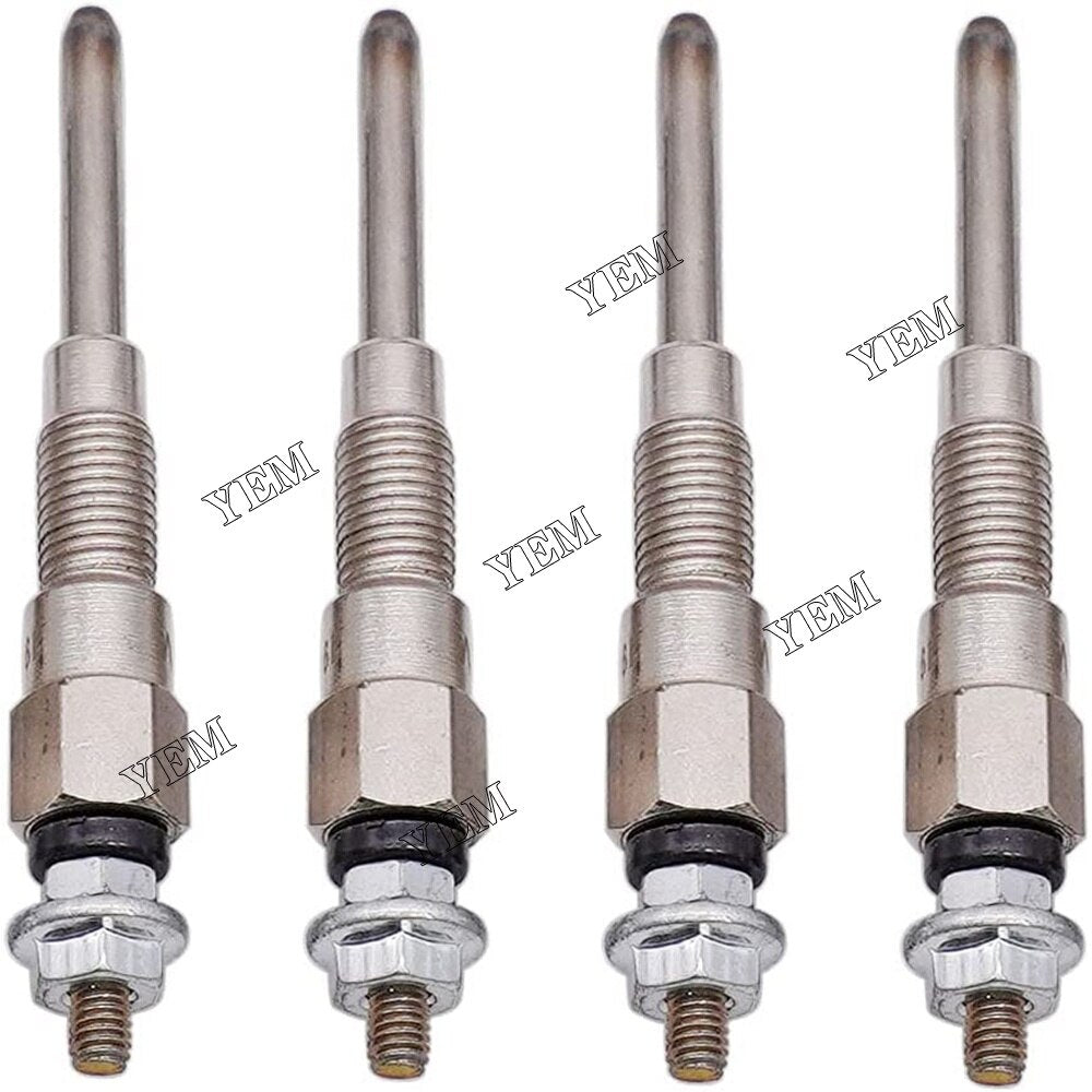 YEM Engine Parts 4 PCS Glow Plug 19077-65510 For Kubota V2203 V2203-M V2403-M Engine USA For Kubota