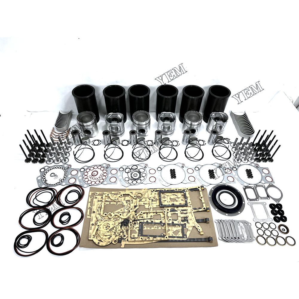 YEM 6D170 Overhaul Rebuild Kit With Gasket Set Bearing&Valve Train Komatsu excavator diesel engine YEMPARTS