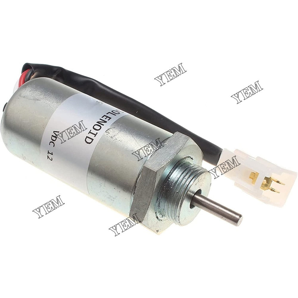 YEM Engine Parts 12V Fuel Stop Solenoid MV1-81 For Hitachi Excavator EX40U EX55 EX58 ZX40U ZX50U For Hitachi