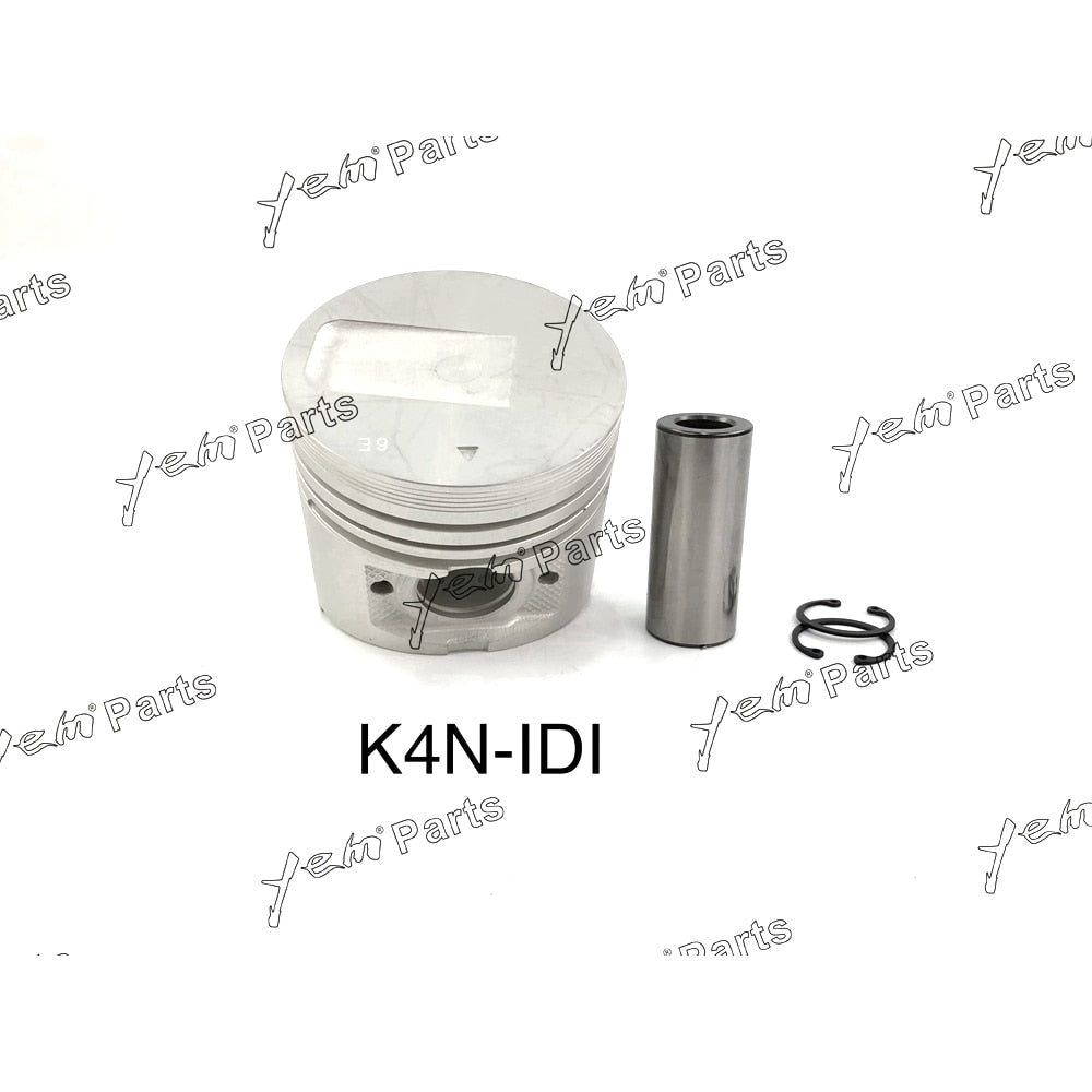 YEM Engine Parts Piston + Ring Oversize 90mm (+0.50) For Mitsubishi K4N x4PCS (30H17-02110, MM438689) Engine Parts For Mitsubishi