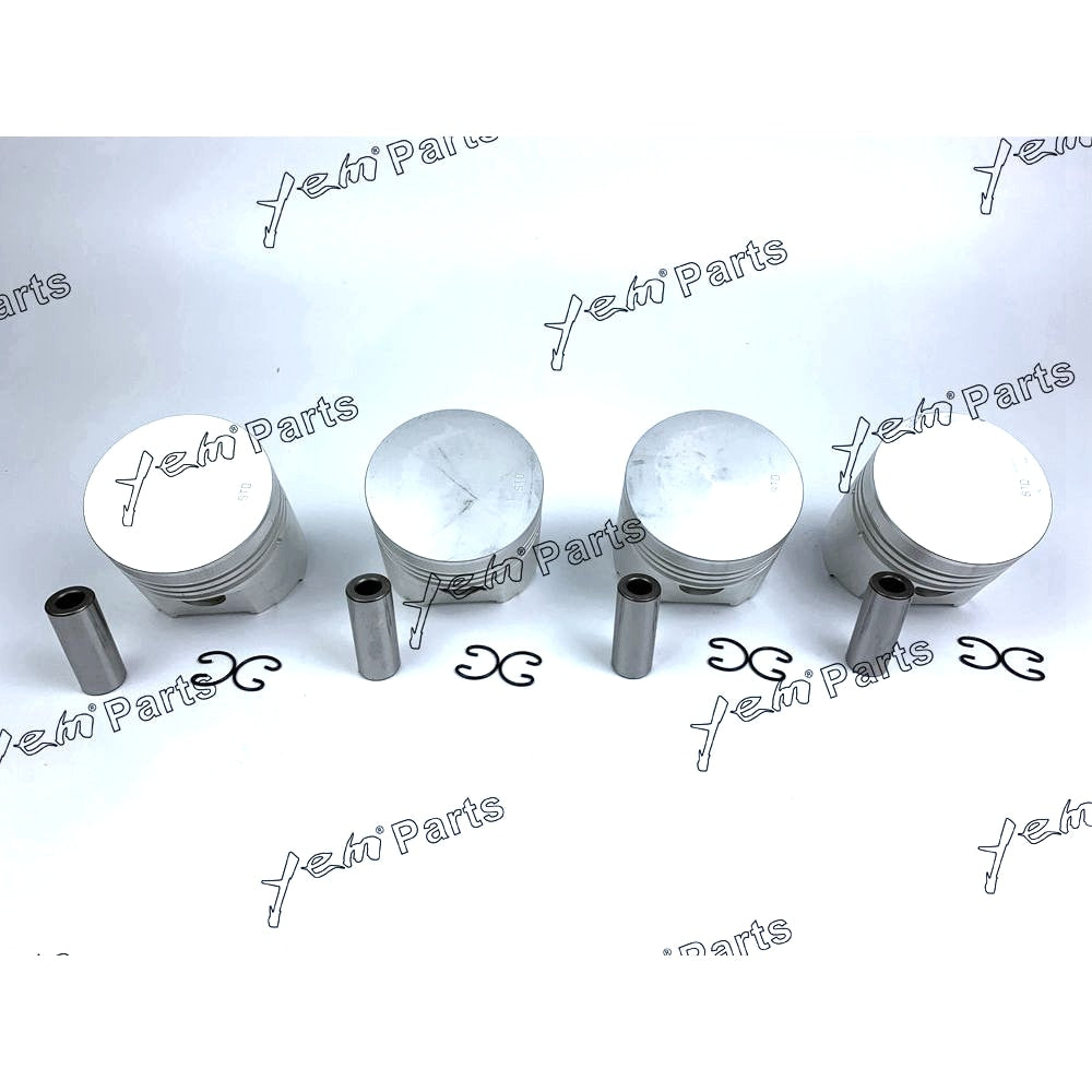 YEM Engine Parts Pistons Set STD 85mm For Kubota V1902 x4 PCS Engine Parts For Kubota