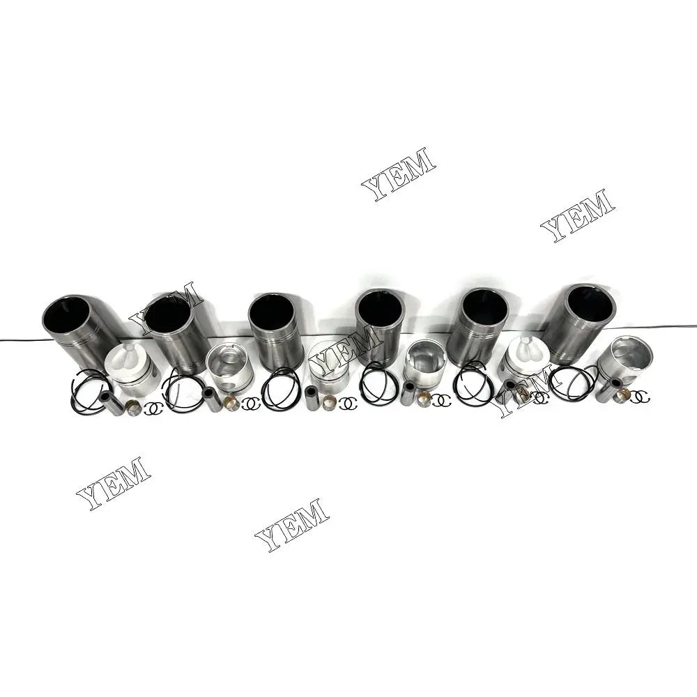 competitive price Cylinder Liner Kit Piston Kit For Mitsubishi 6DS70 excavator engine part YEMPARTS