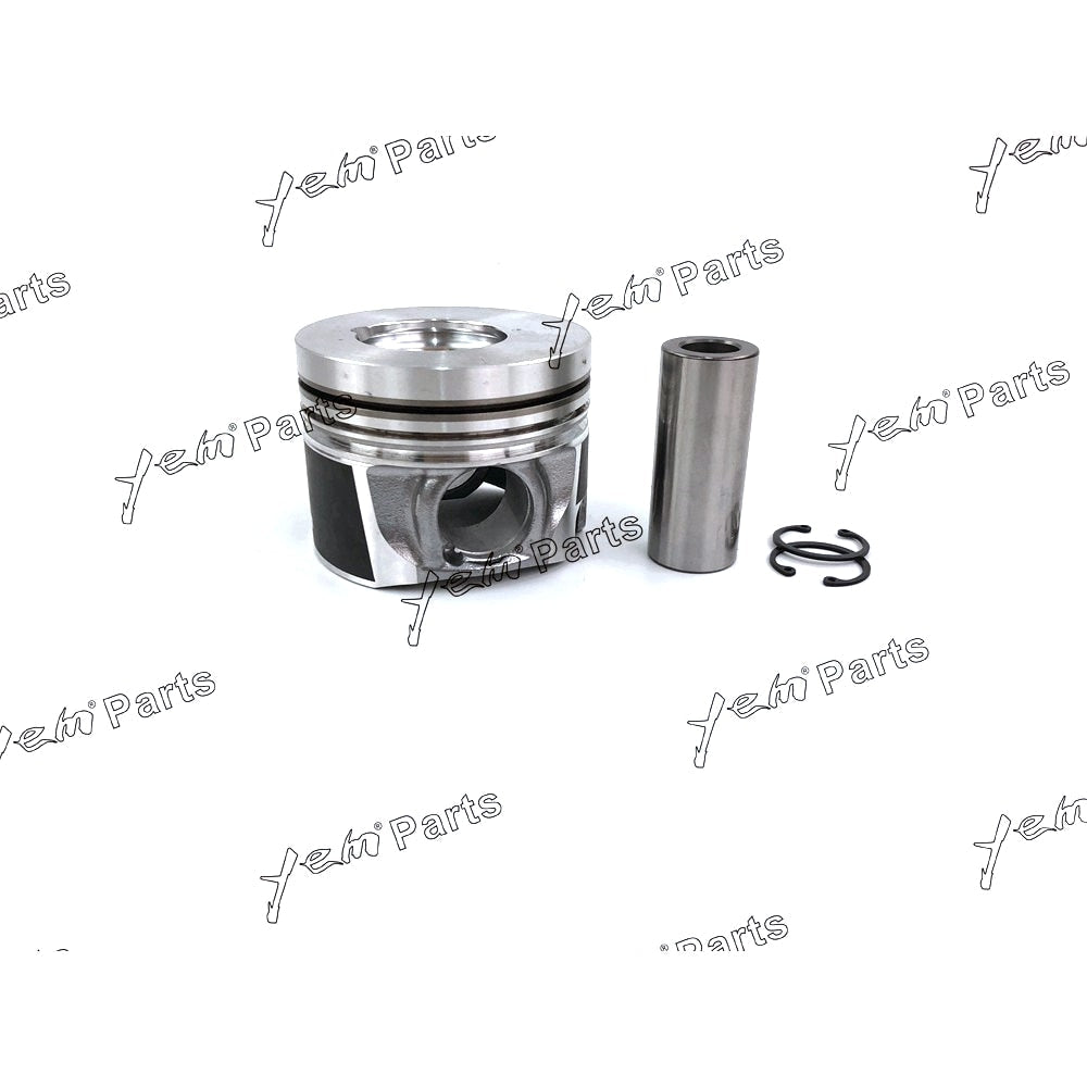 YEM Engine Parts 4 Sets STD Piston & Rings 85mm For Isuzu 4LE2 Digger Excavator 8-98068-158-1 For Isuzu