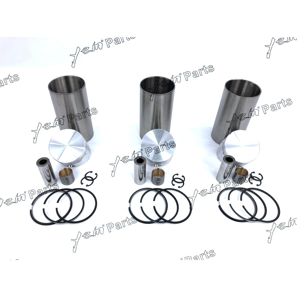 YEM Engine Parts Liner Piston Kit Set STD For Kubota D950 (Liner x3 + Piston x3 + Ring x3) Engine Parts For Kubota