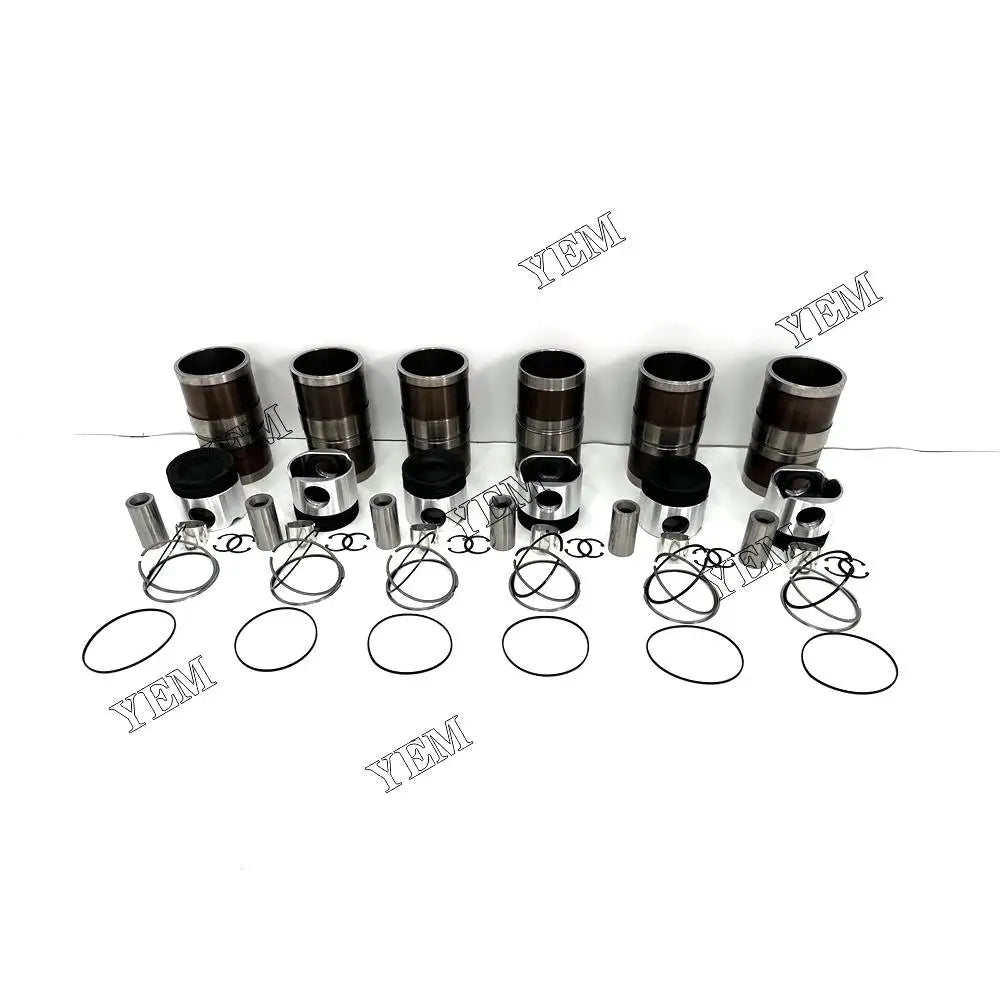 Free Shipping 6L Engine Overhaul Kit With Piston Rings Liner For Cummins engine Parts YEMPARTS