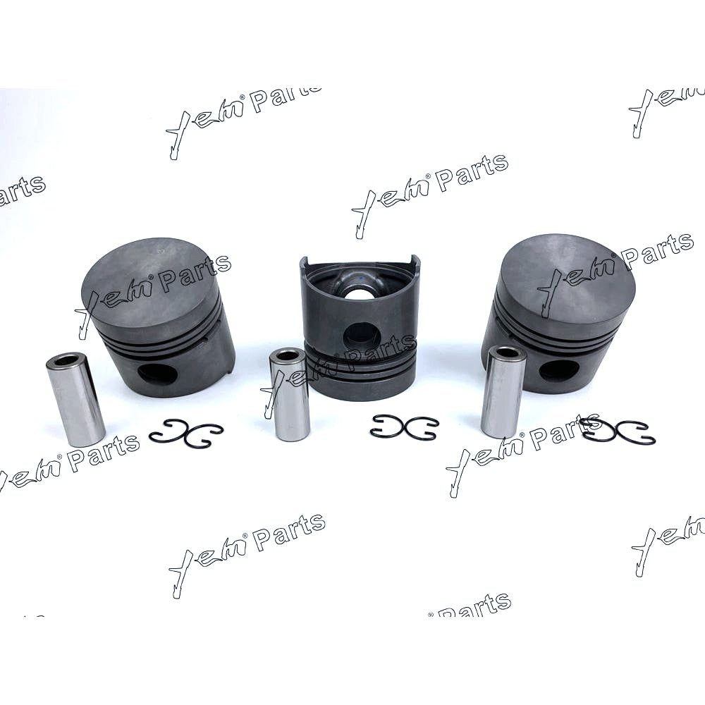 YEM Engine Parts Piston Set Oversize 76mm (+0.50mm) For Kubota D1102 x3 PCS Engine Parts For Kubota