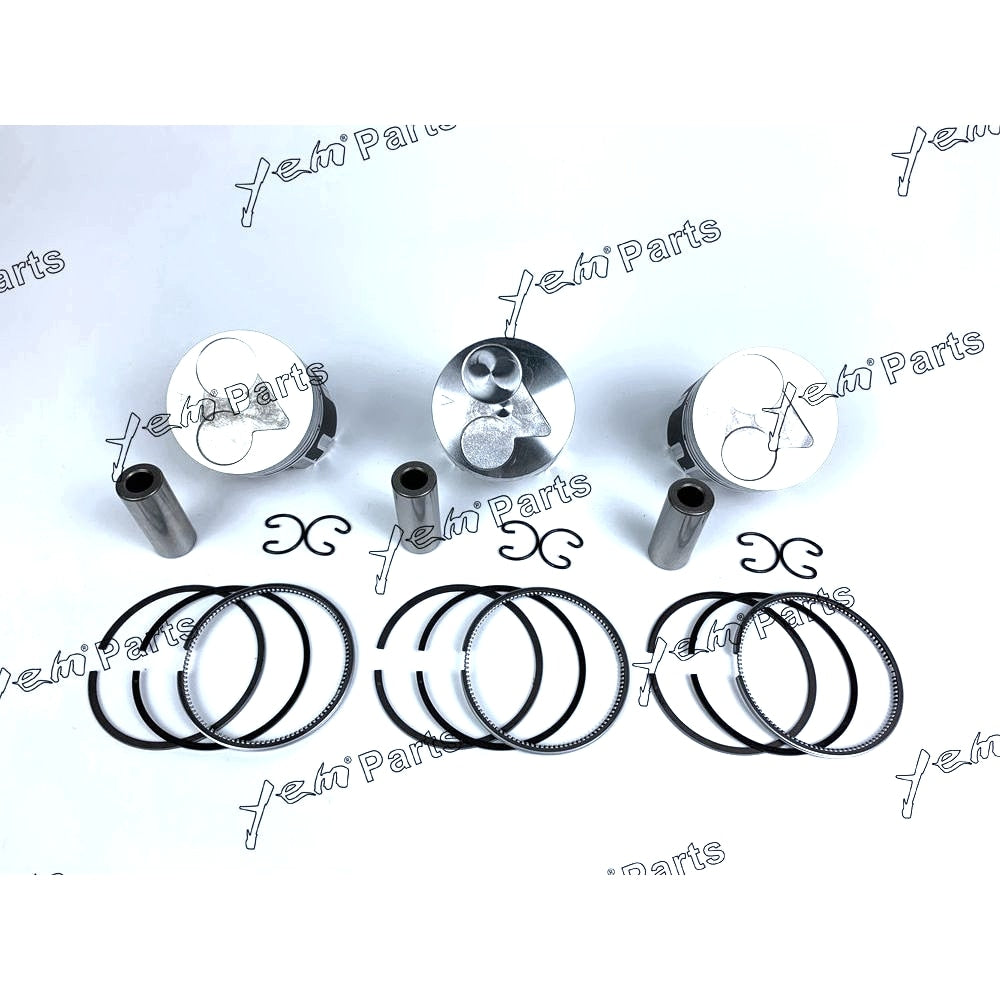 YEM Engine Parts Piston + Ring Kit Set STD 67mm For Kubota D782 x3 SETS Engine Parts For Kubota