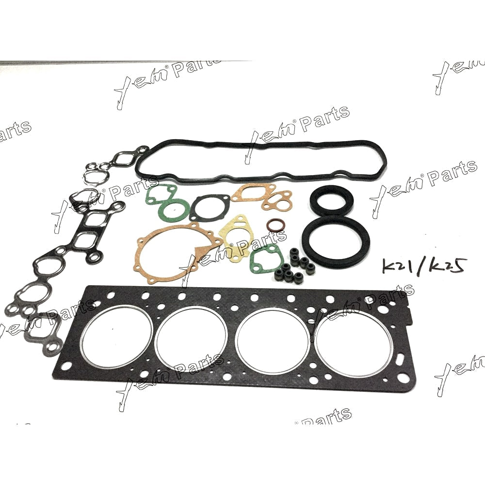 YEM Engine Parts 1 Set STD Full Gasket Kit For NISSAN Fork lift Truck K21 K25 Engine For Nissan