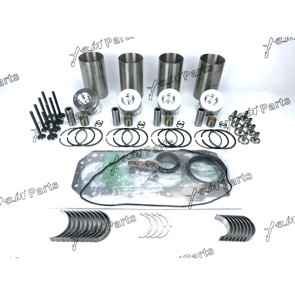 YEM Engine Parts Overhaul rebuild Kit For Yanmar 4TN82 4TN82E 4TN82L Engine W Valves For Yanmar