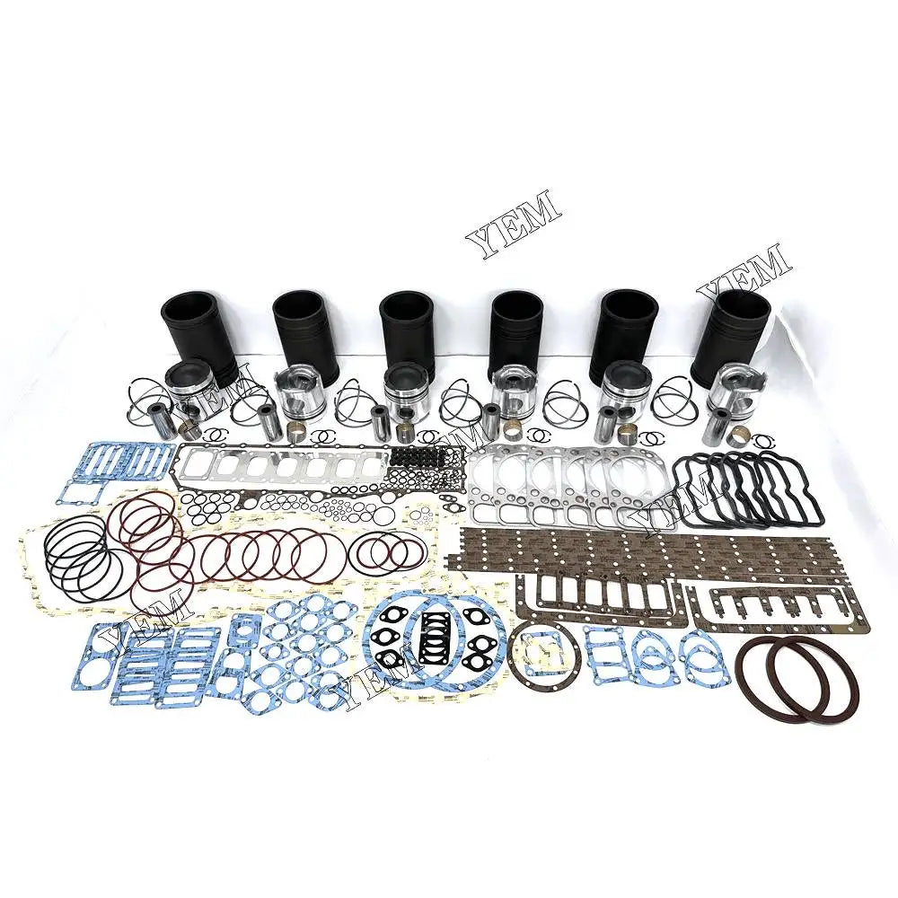 1 year warranty For Mitsubishi Rebuild Kit With Piston Ring Cylinder Gaskets S6A2 engine Parts YEMPARTS