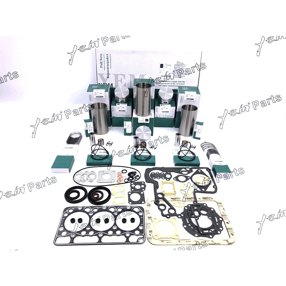 YEM Engine Parts STD rebuild kit For Kubota D950 Engine Piston &Rings &Gasket &Bearing &Thrust For Kubota