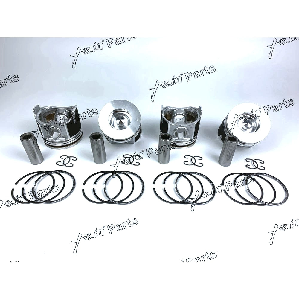 YEM Engine Parts Piston + Ring Kit Set STD 87mm For Kubota V2607 Engine Parts For Kubota