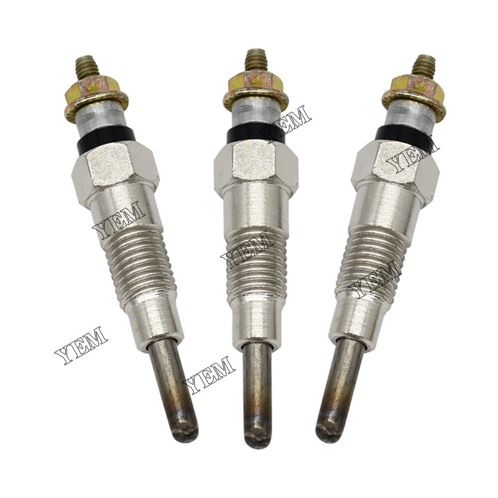 YEM Engine Parts Glow Plug For Yanmar 3TNE74 3TN66C, 3TN66UJ Engine 3PCS For Yanmar