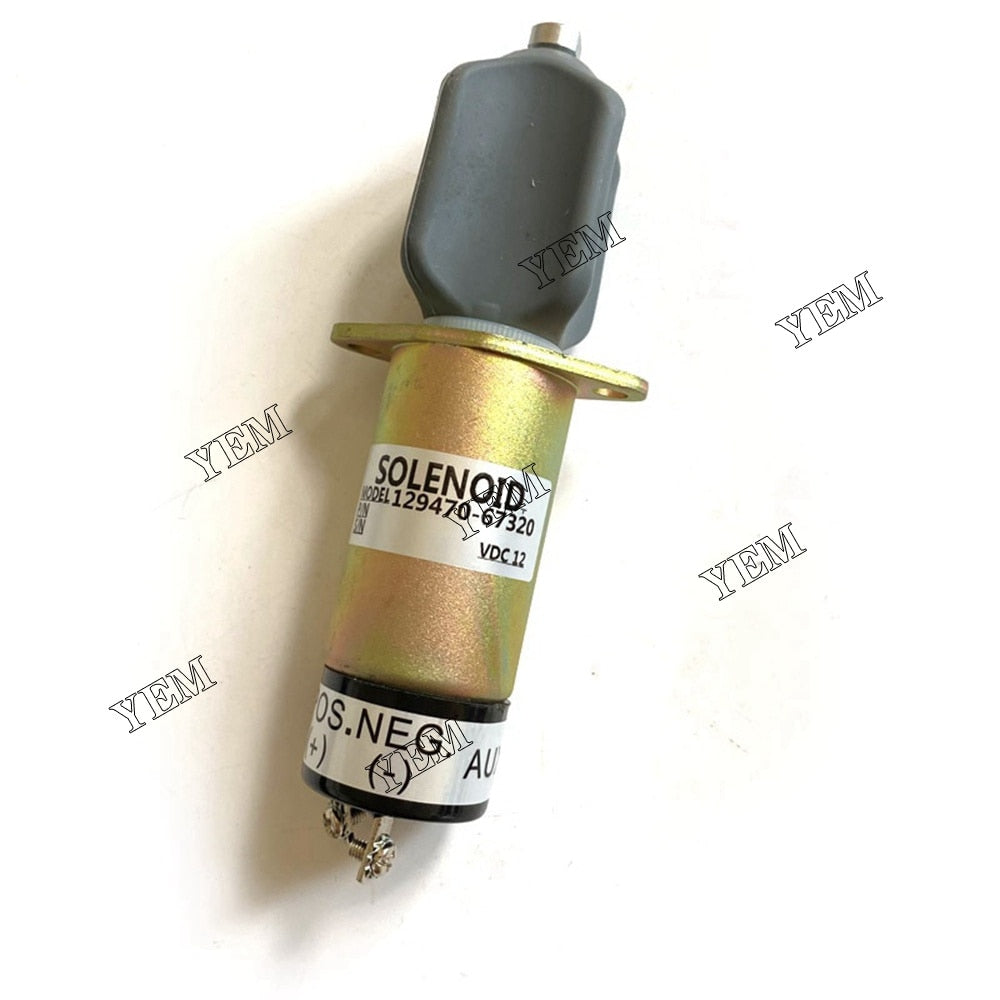 YEM Engine Parts Fuel shut off solenoid 1502-12A7U1B 129470-67320 12V For Yanmar Engine For Yanmar