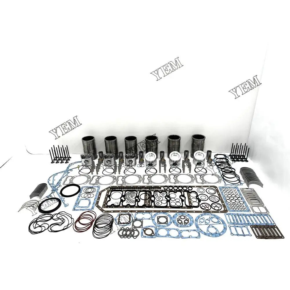 6X High performanceEngine Overhaul Rebuild Kit With Gasket Bearing Valve Set For Mitsubishi S6B3 Engine YEMPARTS