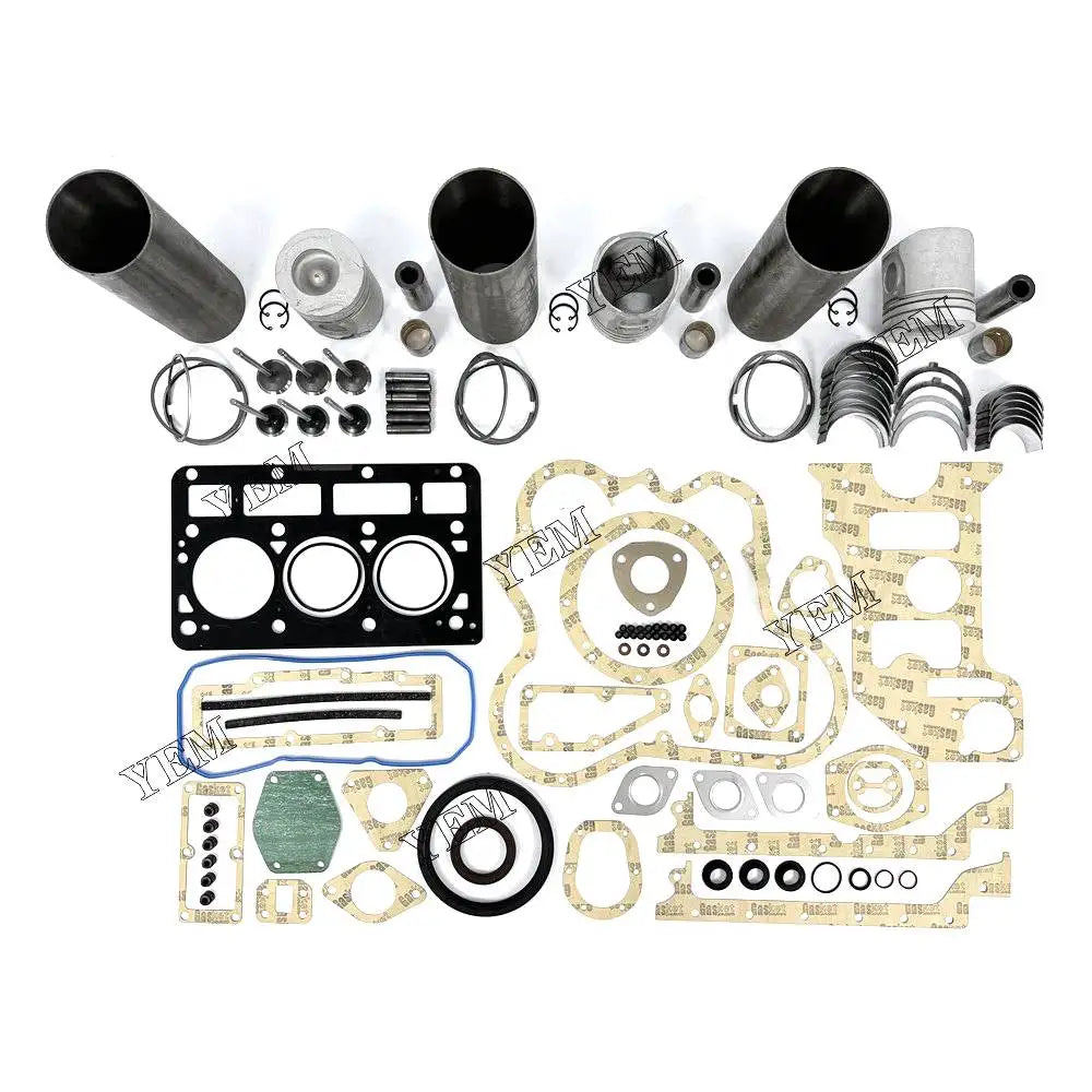 3X High performanceEngine Overhaul Rebuild Kit With Gasket Bearing Valve Set For Perkins 903.27 Engine YEMPARTS