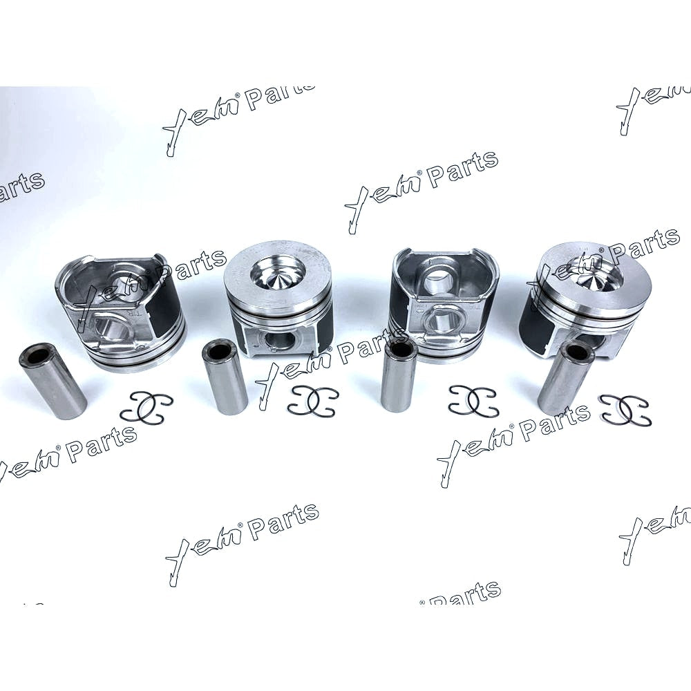 YEM Engine Parts Pistons Set Oversize 87mm (+0.50mm) For Kubota V2403-DI 1G924-2111 Engine Parts For Kubota