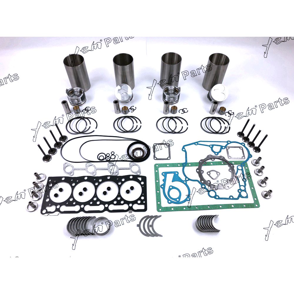 YEM Engine Parts V1505 Overhaul Rebuild Kit For Kubota Engine KX71H KX91-2 Excavator Repair Set For Kubota