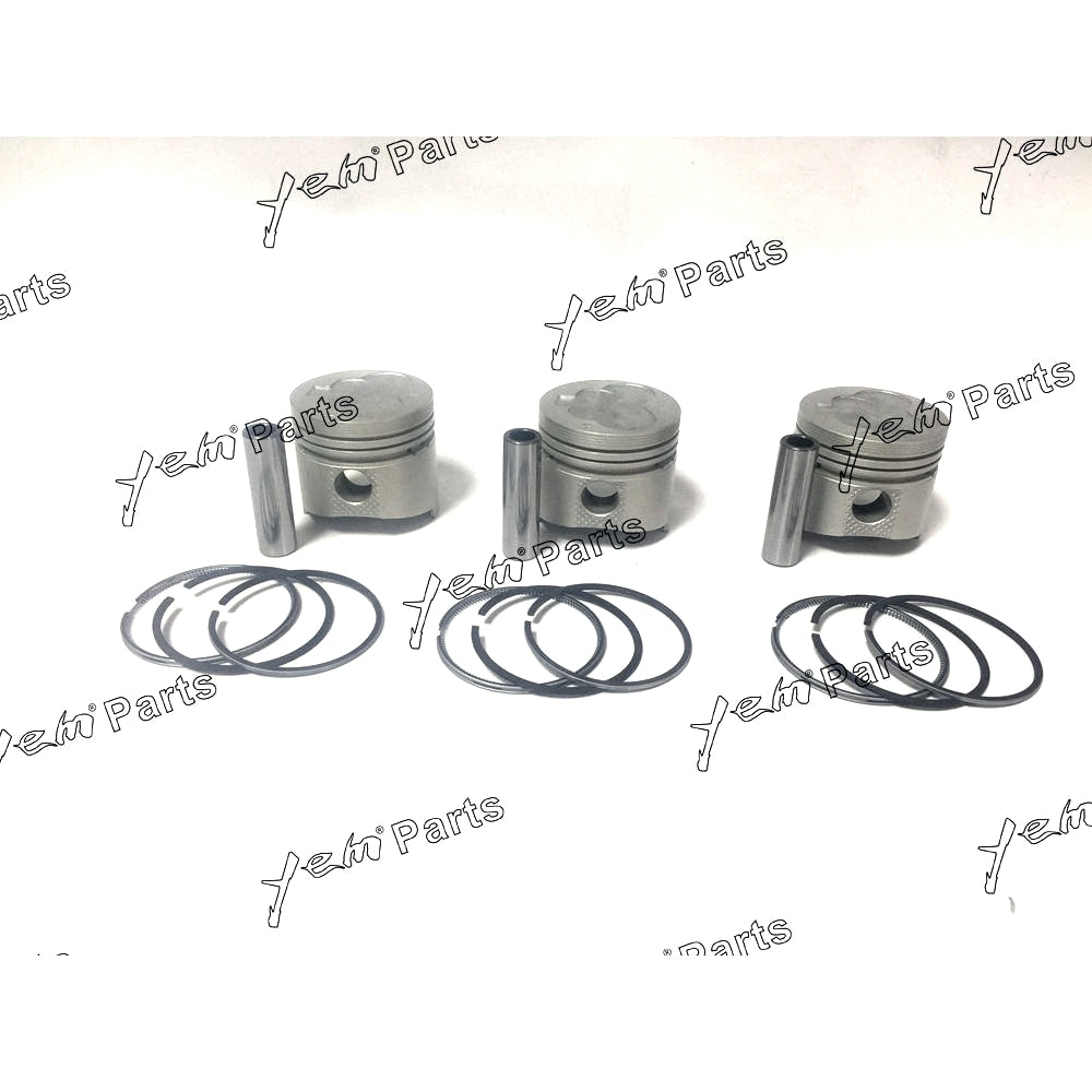 YEM Engine Parts Piston Set STD 70mm For MITSUBISHI L3C x3 PCS Engine Parts For Mitsubishi