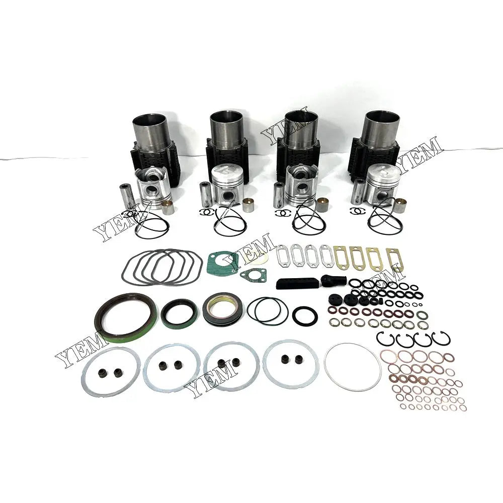 competitive price Engine Liner Kit With Full Gasket Set For Deutz F4L912W excavator engine part YEMPARTS