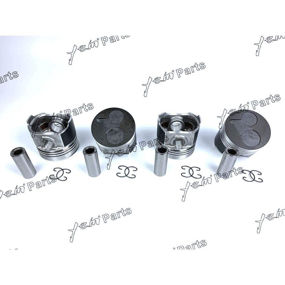 YEM Engine Parts Pistons Set Oversize 87mm (+0.50mm) For Kubota V2403-DI 1G924-2111 x4PCS Engine Parts For Kubota