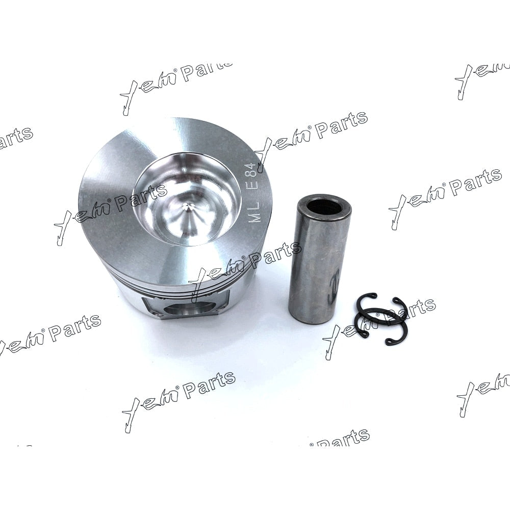 YEM Engine Parts Engine Piston Set w/ Rings For Komatsu 3D84E-3 PC35R-8 PC30R-8 PC30MR Excavator For Komatsu