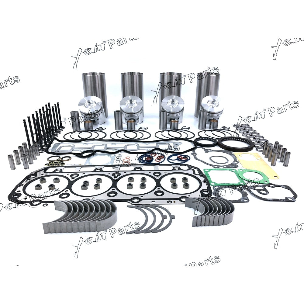 YEM Engine Parts STD Rebuild Kits Liner Piston Full Gasket Set Bearing For Yanmar 4TNV94 4TNV94L For Yanmar