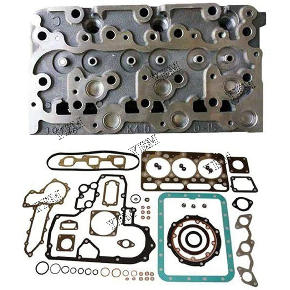 YEM Engine Parts Complete Diesel Cylinder Head Valves + Full Gasket Set For Isuzu 3LD1 Engine For Isuzu