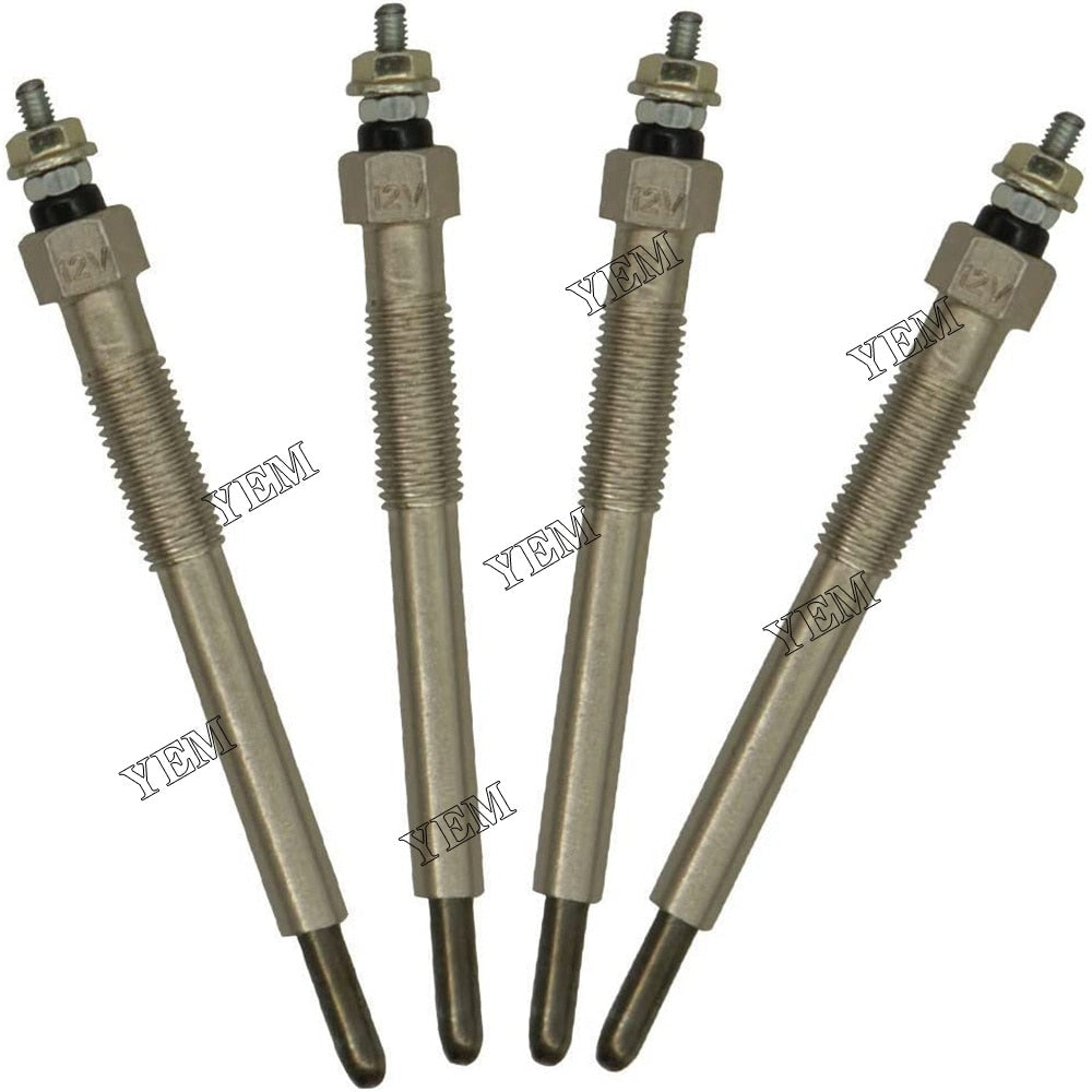 YEM Engine Parts 4 PCS Glow Plug For Yanmar 3TNV84 4TNV84 Engine For Yanmar