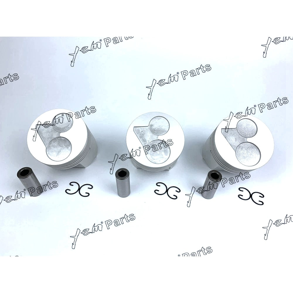 YEM Engine Parts Pistons Set STD 87mm For Kubota D1703 x3 PCS Engine Parts For Kubota