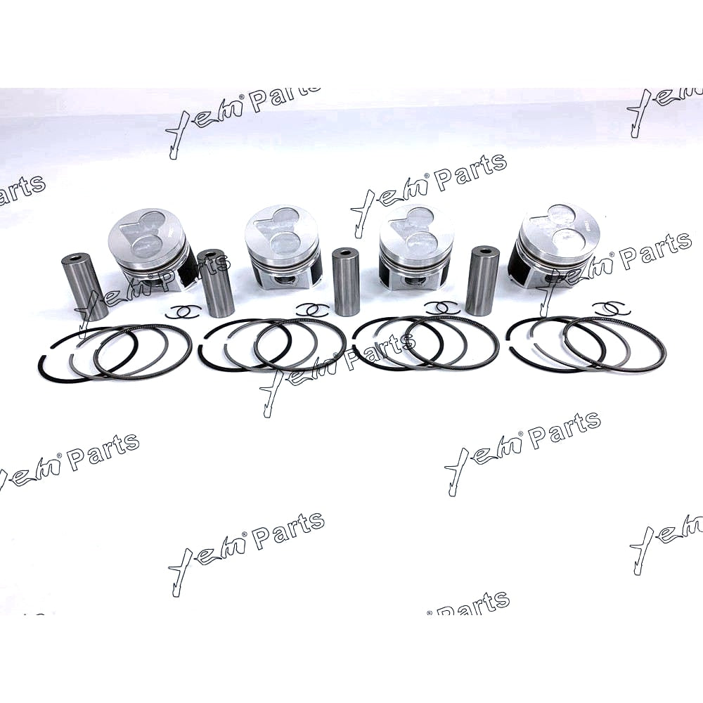 YEM Engine Parts Piston + Ring Kit 87mm STD For Kubota V2203-DI Engine Parts For Kubota