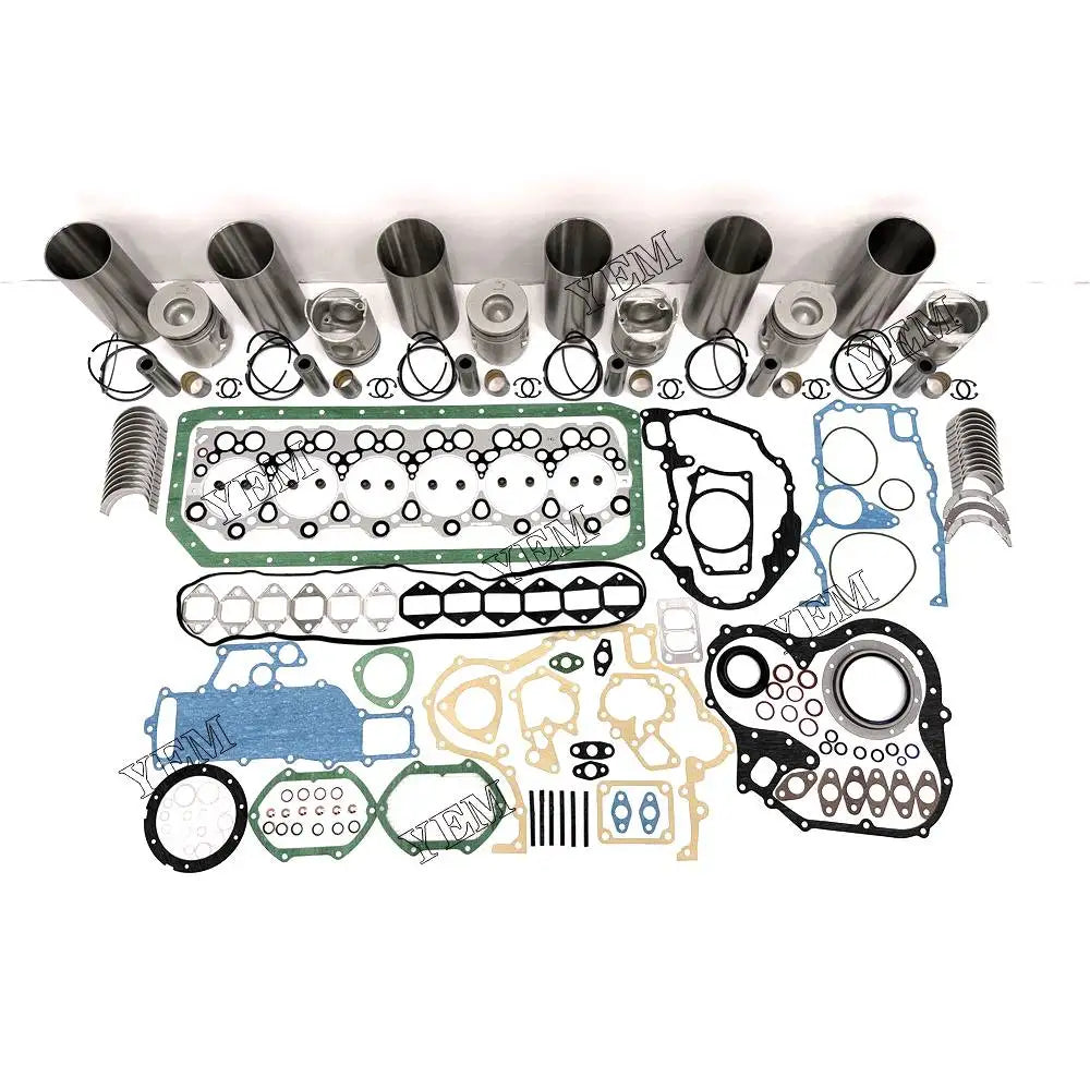 1 year warranty For Isuzu Engine Repair Kit With Cylinder Piston Rings Liner Gaskets Bearings 6D34 engine Parts YEMPARTS