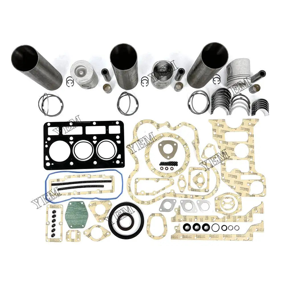 3X High performanceOverhaul Rebuild Kit With Gasket Set Bearing For Perkins 903.27 Engine YEMPARTS