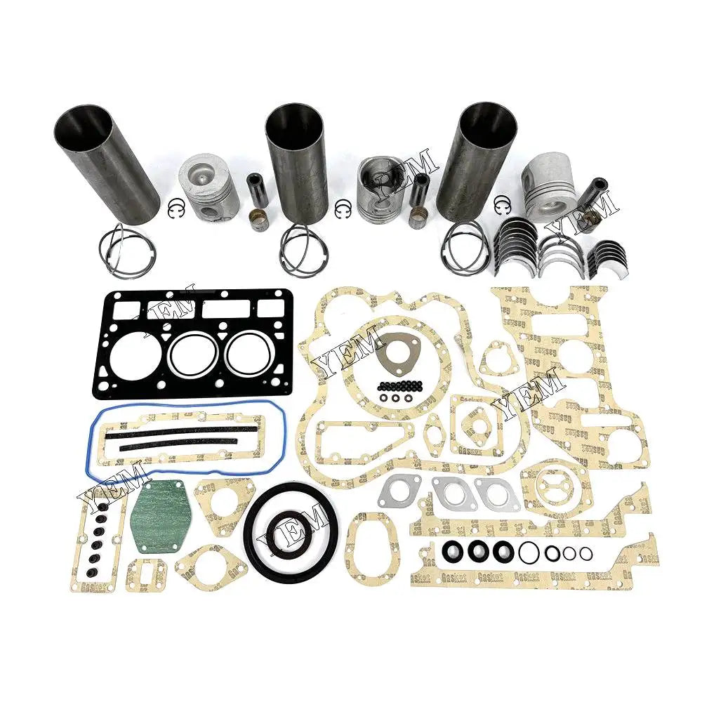 3X High performanceOverhaul Rebuild Kit With Gasket Set Bearing For Perkins 903.27 Engine YEMPARTS