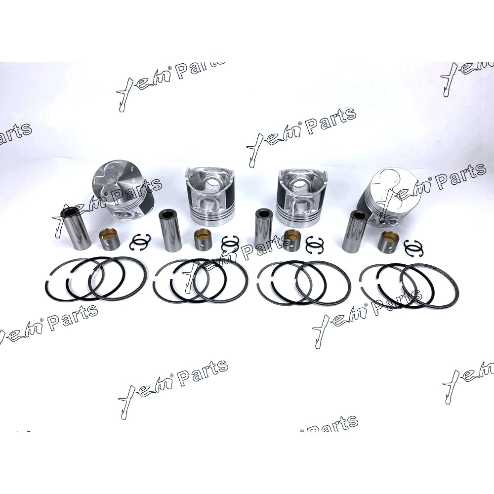 YEM Engine Parts 1 Sets STD Piston (Pin & clip) & Ring For SHIBAURA N844LT N844T N844LT-D Engine For Shibaura