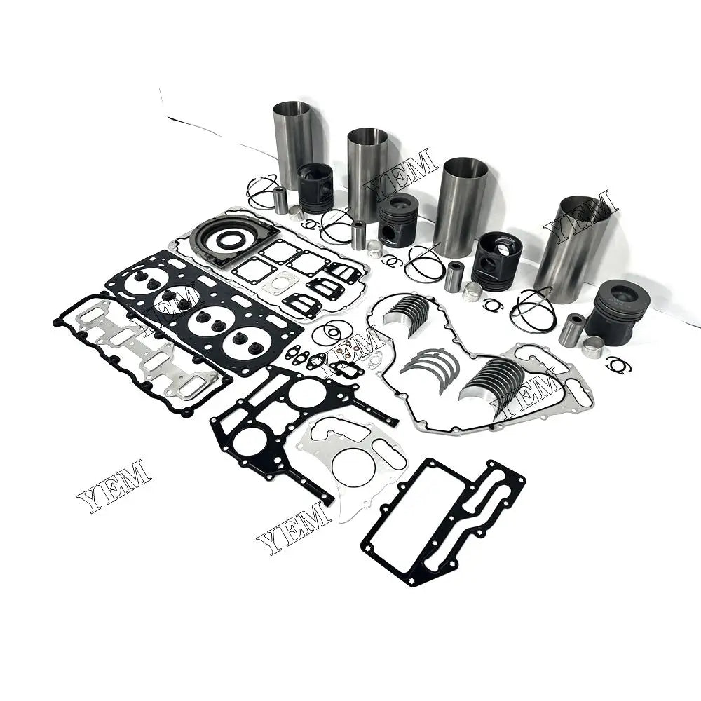 competitive price Overhaul Rebuild Kit With Gasket Set Bearing For Perkins 1104 excavator engine part YEMPARTS