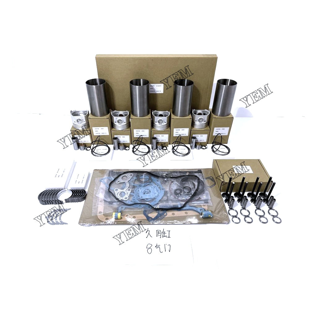 YEM Engine Parts For Hyundai D4BA D4BB Engine Rebuild Kit STD For HC20-35H1 H100 Forklift Truck For Hyundai