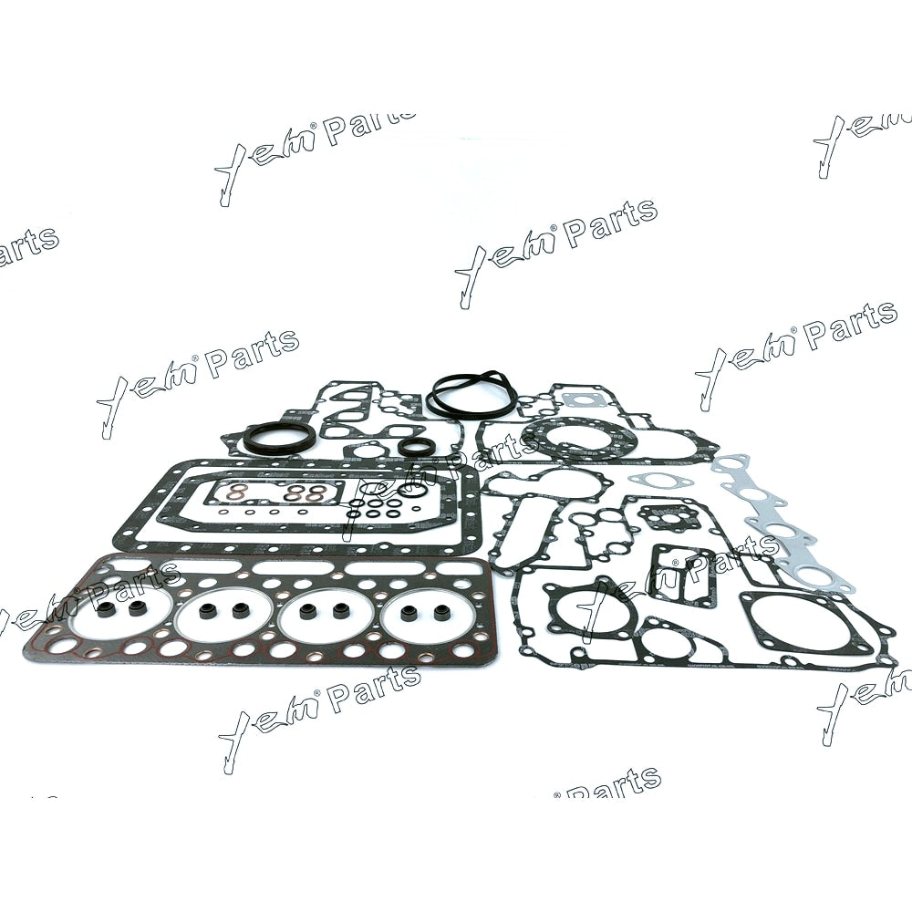 YEM Engine Parts V1702 Overhaul Gasket Full Gasket Kit & Cylinder Head For Kubota V1702 Engine For Kubota