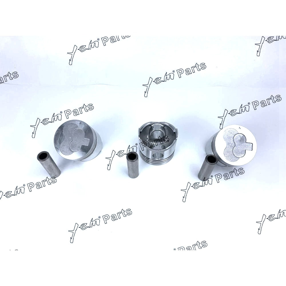 YEM Engine Parts Piston Set STD For Mitsubishi L3E PIN:21MM x3 PCS Engine Parts For Mitsubishi