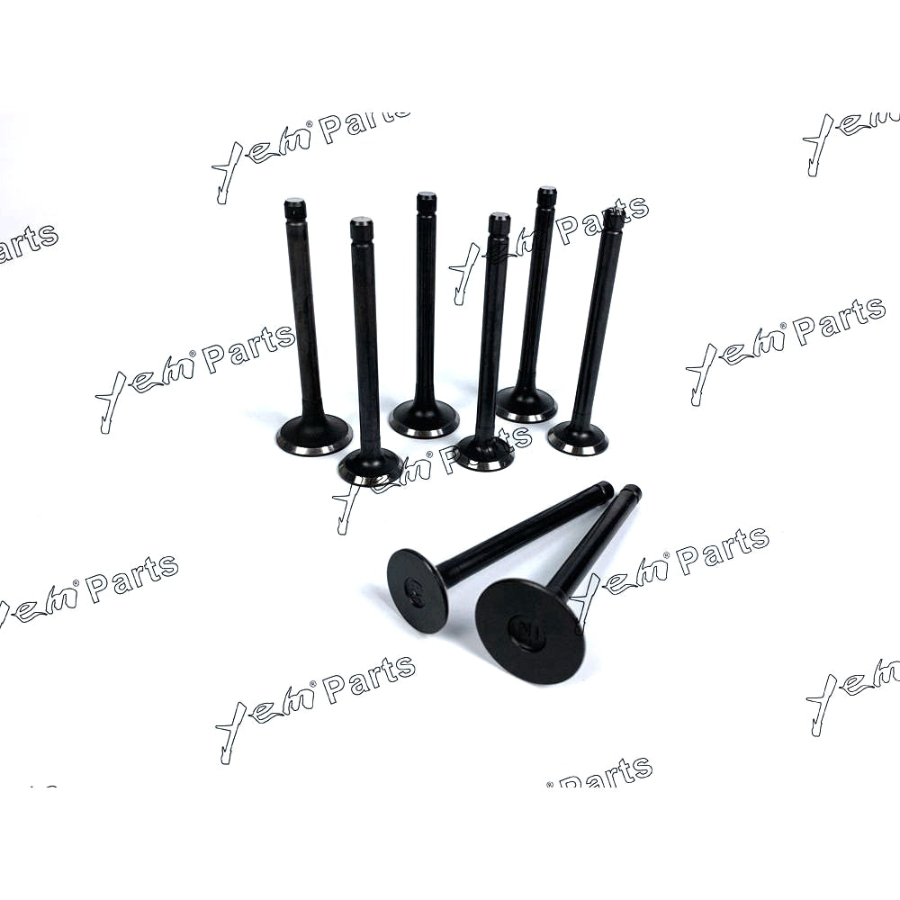 YEM Engine Parts Engine Valve Set For MITSUBISHI K4D - Intake x4 + Exhaust x4 Engine Parts For Mitsubishi