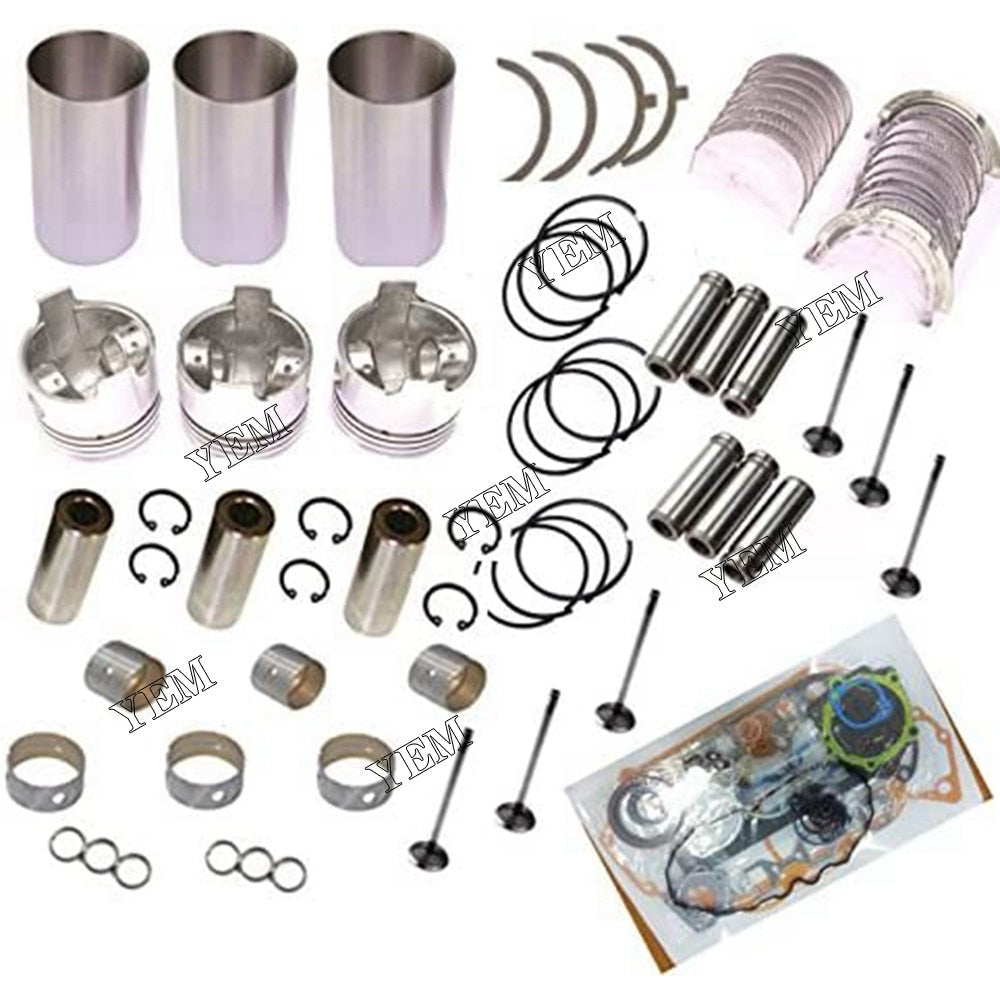 YEM Engine Parts Overhaul Rebuild Kit For Kubota D902 Engine BX24 BX25 Sub Compact Tractor KX41-3 For Kubota