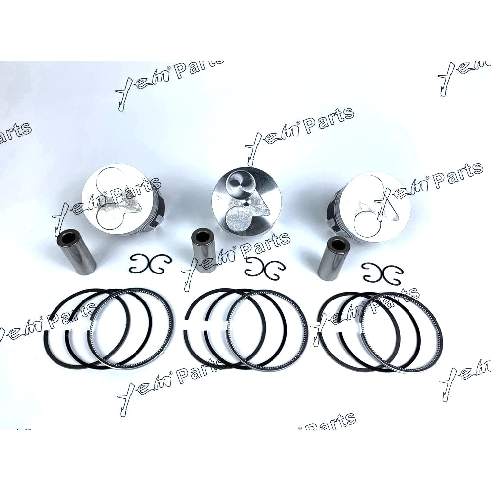 YEM Engine Parts Piston + Ring Kit Set STD 67mm For Kubota D782 x3 SETS Engine Parts For Kubota