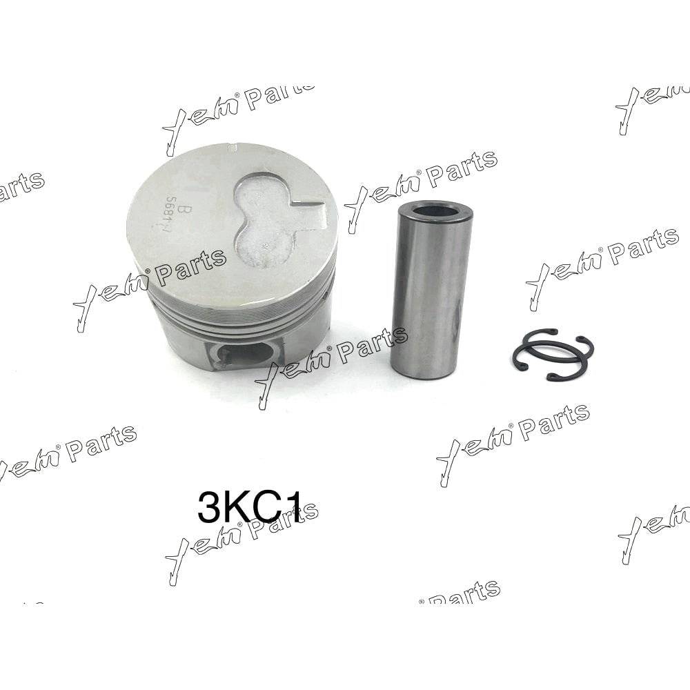 YEM Engine Parts Piston + Ring Kit Set Oversize 74mm (+0.50mm) For Isuzu 3KC1 x3 PCS (8-97176-893-0) Engine Parts For Isuzu