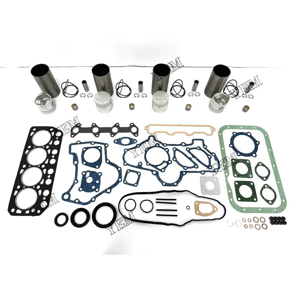 4X High performanceOverhaul Kit With Gasket Set For Mitsubishi K4E-IDI Engine YEMPARTS