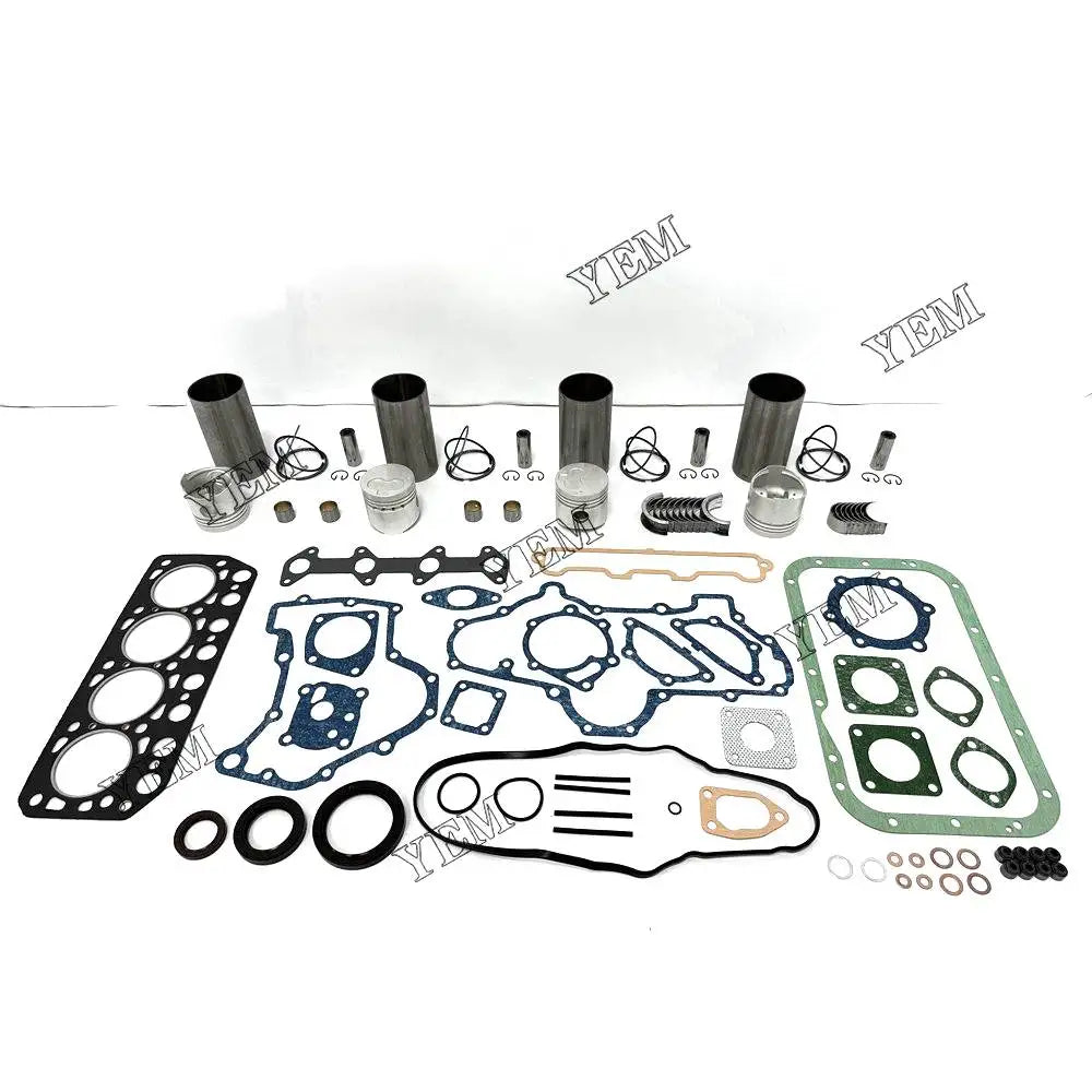 4X High performanceOverhaul Rebuild Kit With Gasket Set Bearing For Mitsubishi K4E-IDI Engine YEMPARTS