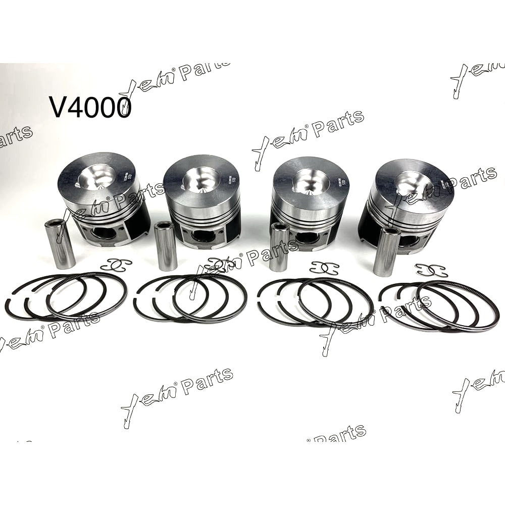 YEM Engine Parts Piston + Ring Kit Set STD 105mm For Kubota V4000 (15451-21110) Engine Parts For Kubota