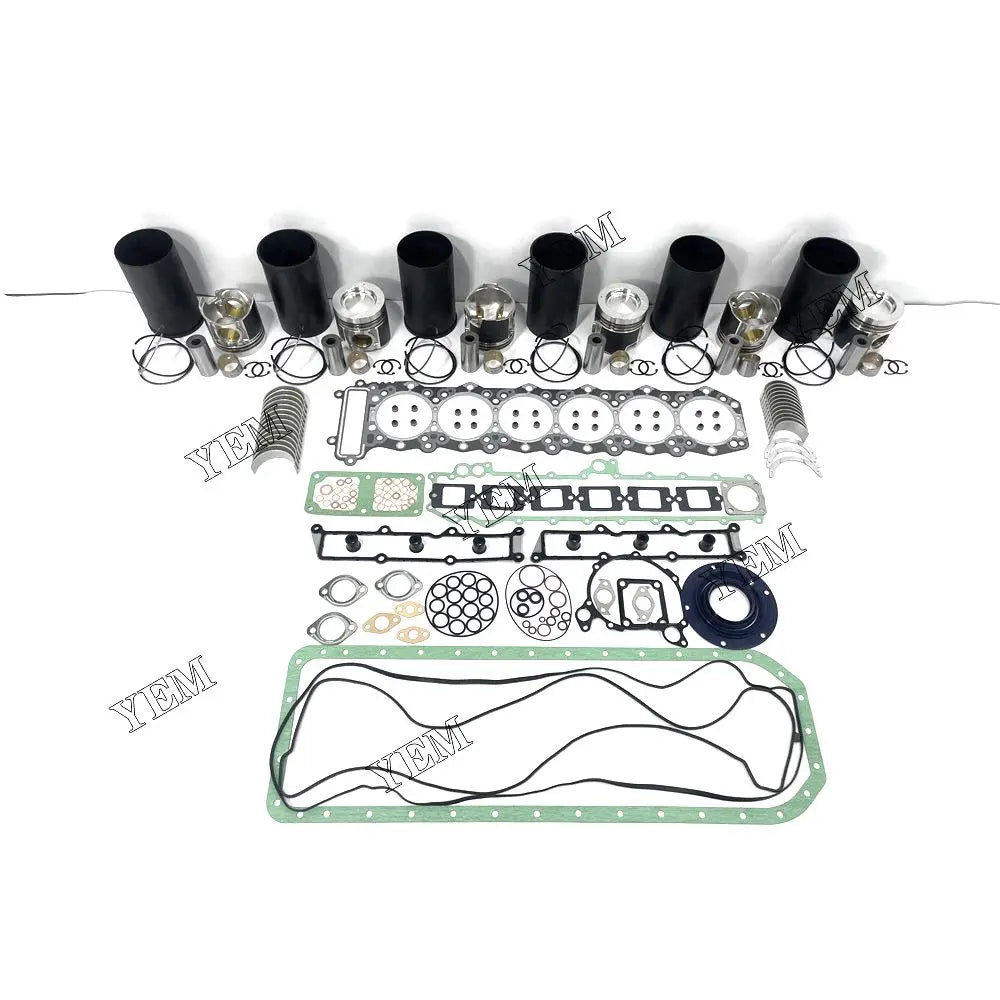 competitive price Engine Overhaul Kit With Full Gasket Set Bearing For Mitsubishi 6M60 excavator engine part YEMPARTS