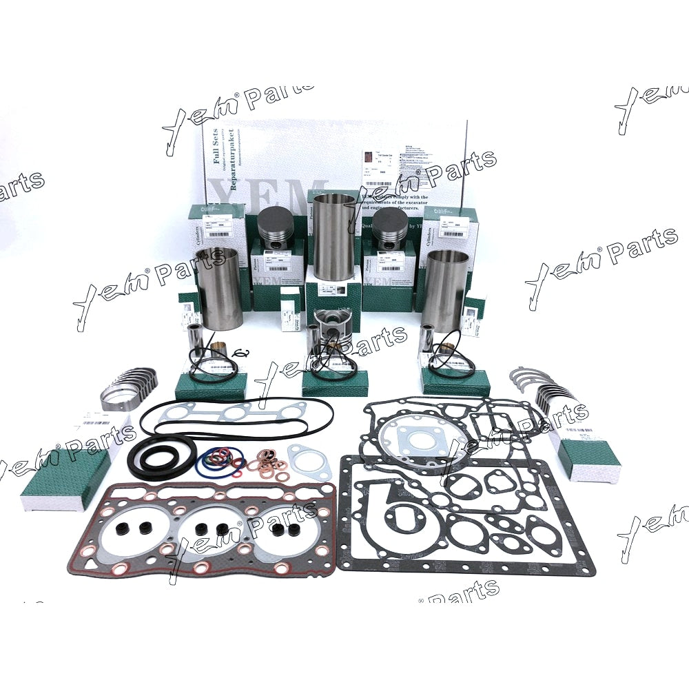 YEM Engine Parts STD Set Rebuild Kits & Liner Piston For Kubota D905 Engine For Kubota