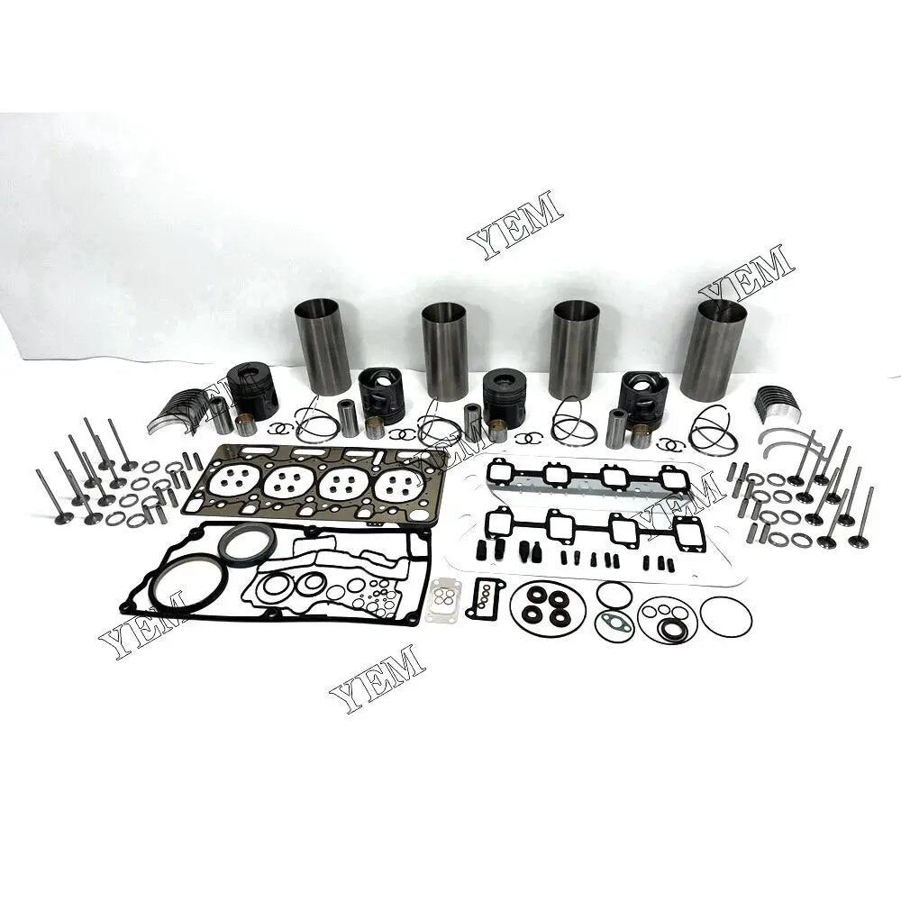 For JCB excavator engine JCB444 Engine Cylinder Liner Kit With Full Gasket Kit Engine Bearings Set Valves YEMPARTS