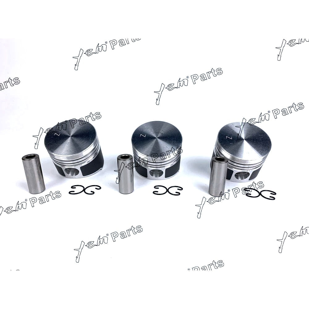 YEM Engine Parts Piston Set Oversize 72mm (+0.50mm) For Kubota D850 x3 PCS Engine Parts For Kubota